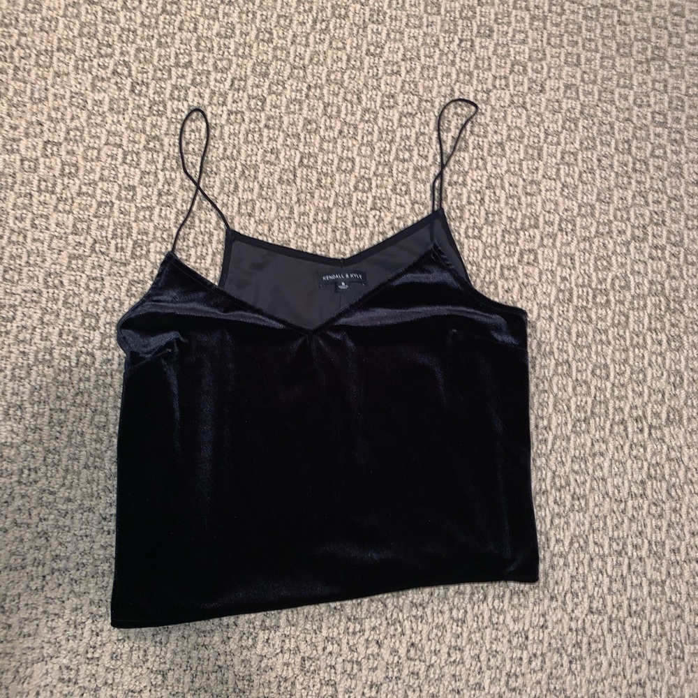 KENDALL & KYLIE BLACK VELVET PARTY TANK
